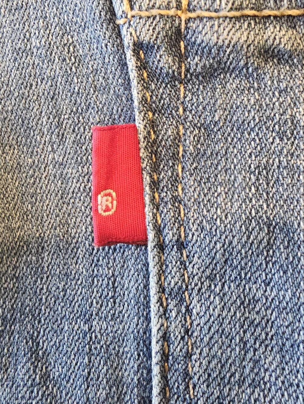 Levi's 724 High-Rise Slim Straight Jeans — Blue Denim - Picture 10 of 12